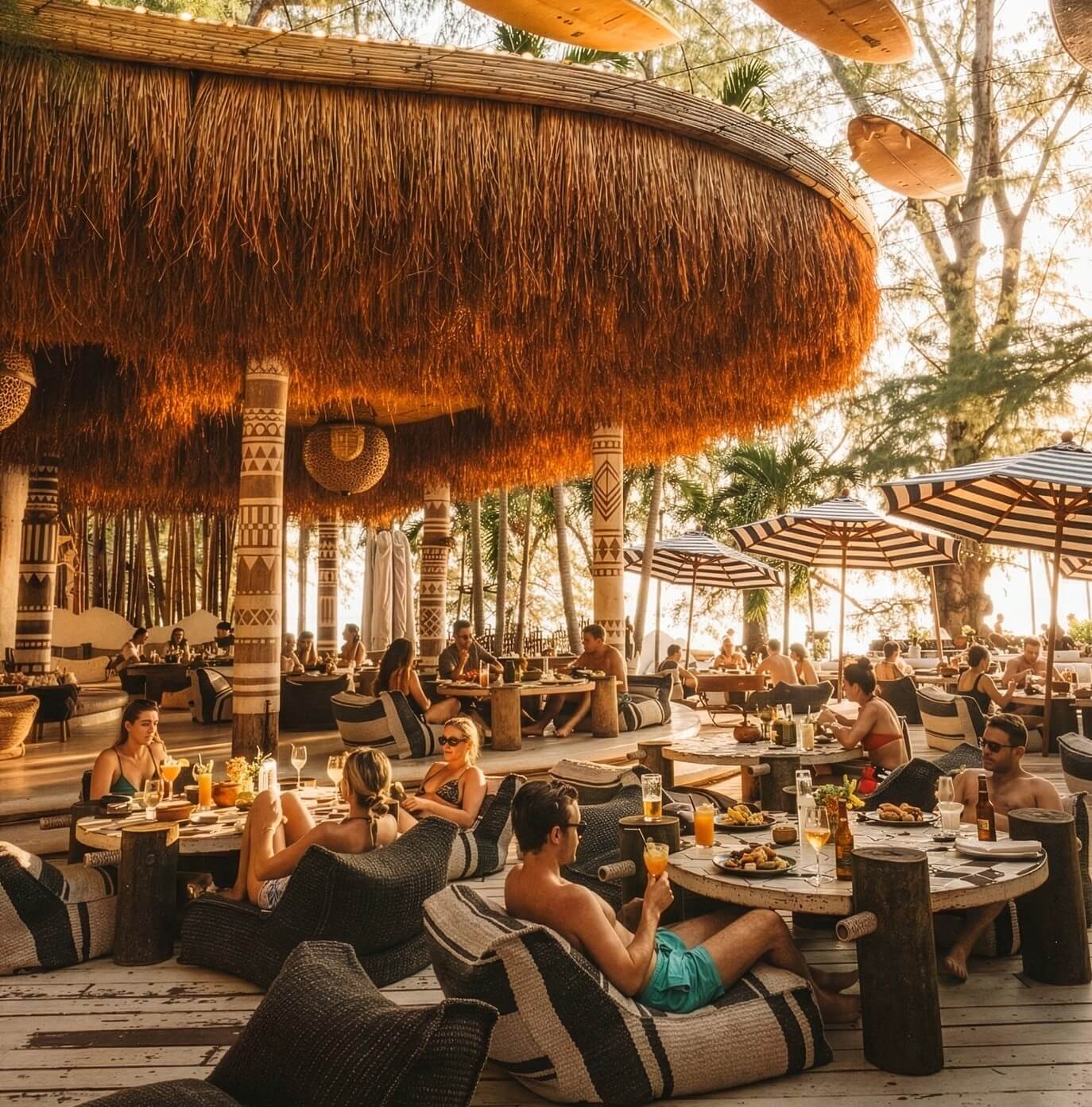 ร้านอาหารทะเล พัทยา Cave Beach Club